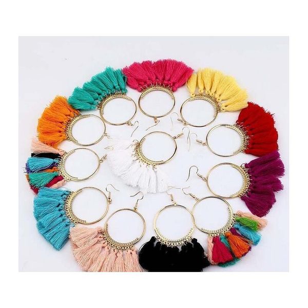 bohemian statement tassel earrings for women vintage round long drop earrings wedding party bridal fringed jewelry gift 12 colors qtnpd, Silver
bohemian statement tassel earrings for women vintage round long drop earrings wedding party bridal fringed jewelry gift 12 colors qtnpd, Silver