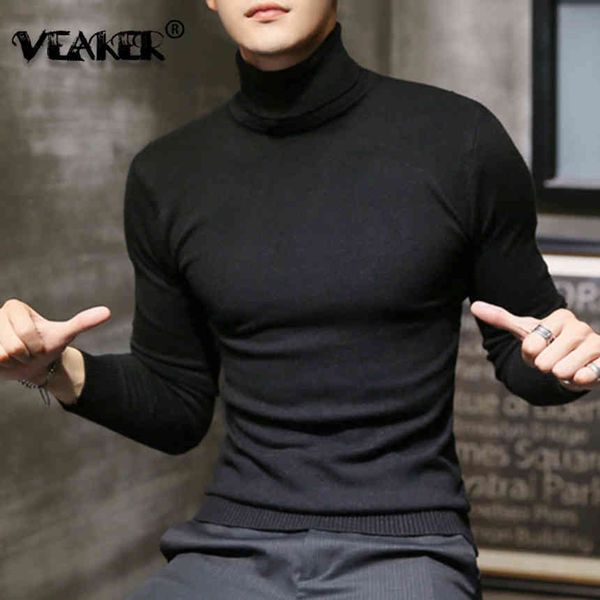 men's high neck black brand pullover, solid color casual sweater, autumn knitted clothing, novelty in winter 2021, White;black
men's high neck black brand pullover, solid color casual sweater, autumn knitted clothing, novelty in winter 2021, White;black