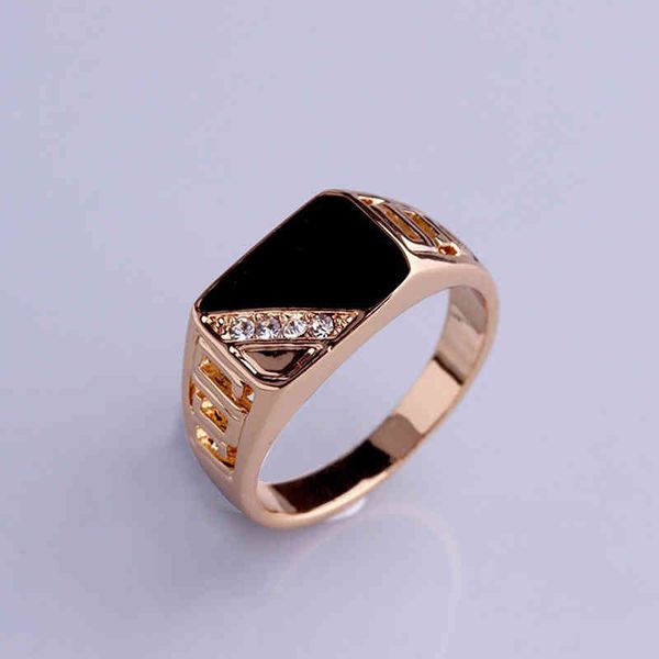 fashion male jewelry classic gold color rhinestone wedding ring black enamel rings for men christmas party, Silver
fashion male jewelry classic gold color rhinestone wedding ring black enamel rings for men christmas party, Silver