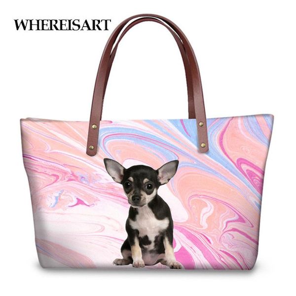whereisart cute pink women tote shoulder bags cute animal chihuahua 3d printed handbags for ladies girls leisure handle bag
whereisart cute pink women tote shoulder bags cute animal chihuahua 3d printed handbags for ladies girls leisure handle bag