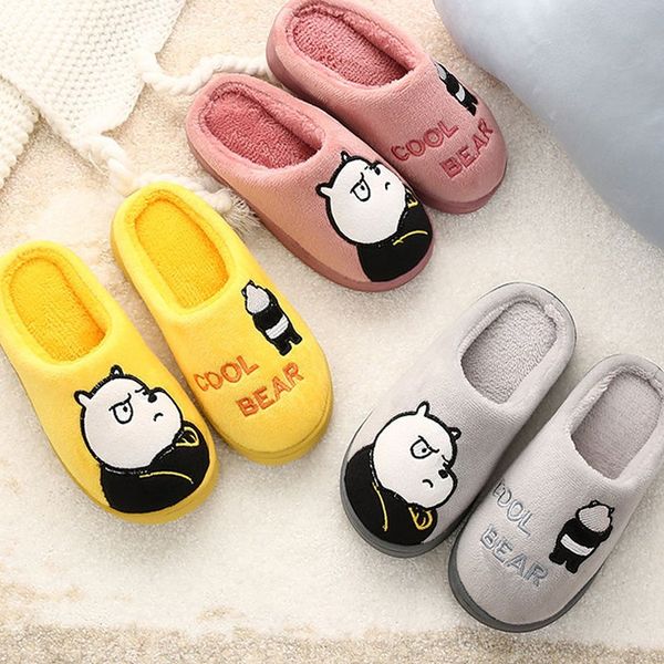 women fur slippers winter warm shoes cartoon bear cute slip on men couples comfortable home indoor bedroom ladies zapatillas y201026, Black
women fur slippers winter warm shoes cartoon bear cute slip on men couples comfortable home indoor bedroom ladies zapatillas y201026, Black