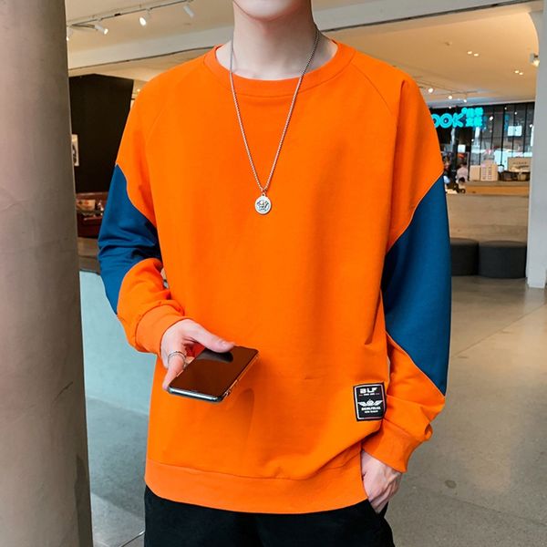 men's sweater autumn new youth round neck casual loose base sweatercoat sweatershirt trendy fashion stitching coat mhmxi, Black
men's sweater autumn new youth round neck casual loose base sweatercoat sweatershirt trendy fashion stitching coat mhmxi, Black