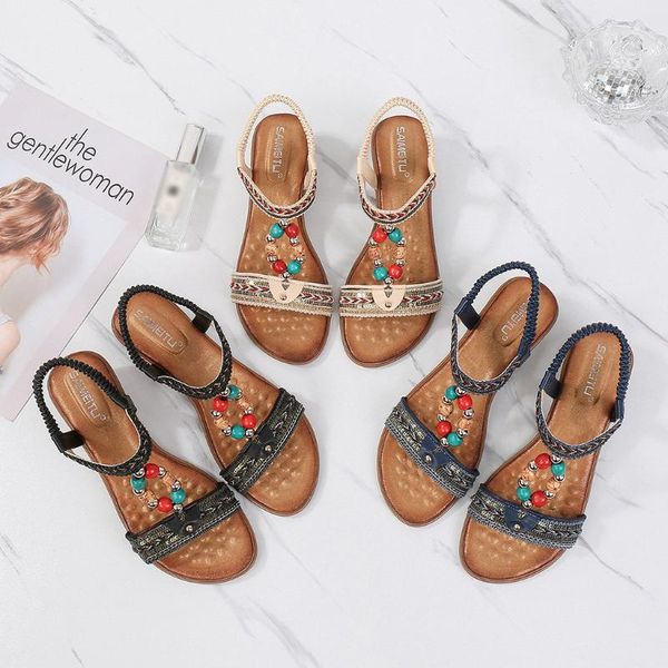 women sandals ladies 2020 fashion summer casual open toe slip on comfort bohemia beach sandals wedges shoes plus size c140#, Black
women sandals ladies 2020 fashion summer casual open toe slip on comfort bohemia beach sandals wedges shoes plus size c140#, Black