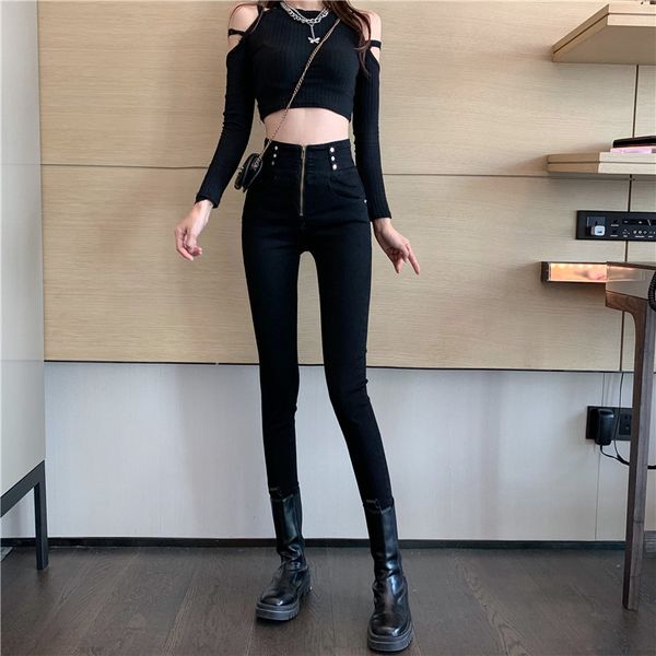 autumn 2020 new black high waisted korean jeans little feet pencil tight skinny pants women's wear
autumn 2020 new black high waisted korean jeans little feet pencil tight skinny pants women's wear