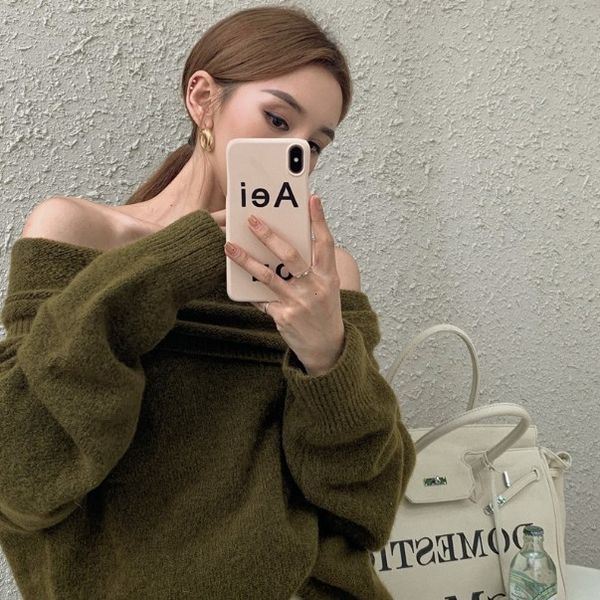 new style loose lapel two one shoulder sweater knitwear long sleeve pullover women's wear in autumn and winter 2020
new style loose lapel two one shoulder sweater knitwear long sleeve pullover women's wear in autumn and winter 2020