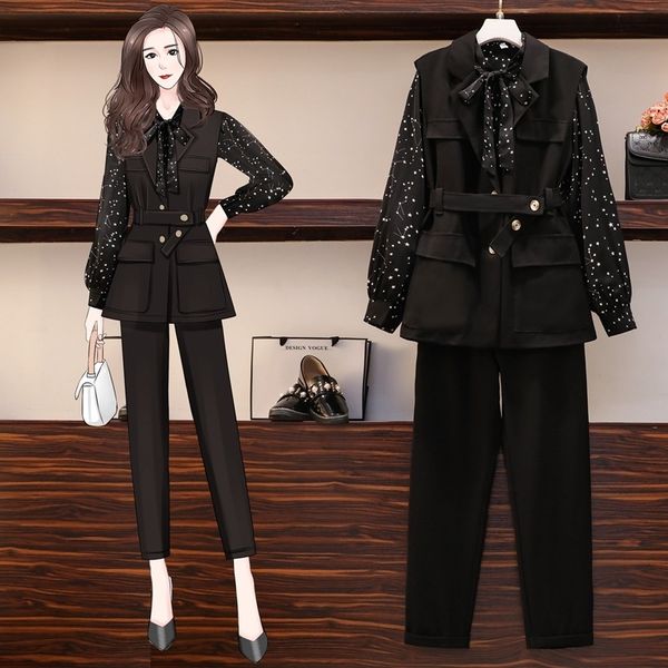 efpxa 2020 new autumn new korean style vest fashion waist-tight younger age western style elegant fat slimming vest sister vestsuit i5vn7, Gray
efpxa 2020 new autumn new korean style vest fashion waist-tight younger age western style elegant fat slimming vest sister vestsuit i5vn7, Gray
