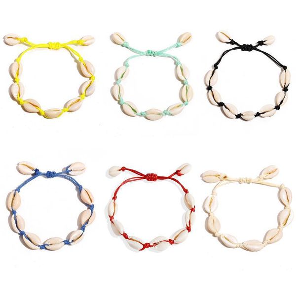2021 five different colors european and american style retro simple personality creative beach shell braided bracelet shell bracelet, Black
2021 five different colors european and american style retro simple personality creative beach shell braided bracelet shell bracelet, Black
