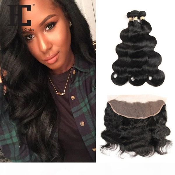 hc hair brazilian body wave human hair bundles 3 bundles with lace frontal remy hair weave bundles 13x4 frontal, Black
hc hair brazilian body wave human hair bundles 3 bundles with lace frontal remy hair weave bundles 13x4 frontal, Black
