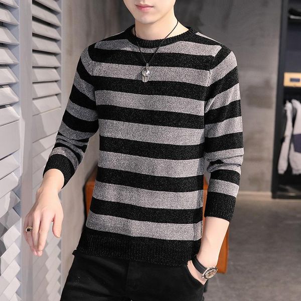 men's sweaters zebra black and white stripes sweater korean striped casual ugly pullover knitted slim warm, White;black
men's sweaters zebra black and white stripes sweater korean striped casual ugly pullover knitted slim warm, White;black