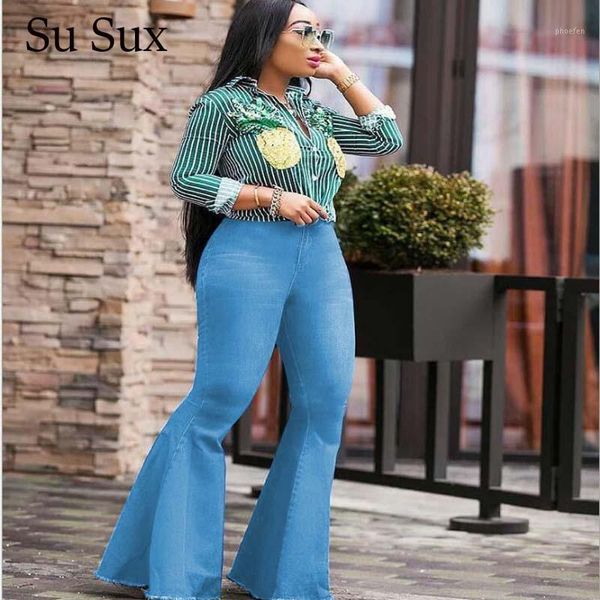 2020 vintage bell bottoms jeans pants women big flare denim solid high waist wide leg pants long trousers stretchy vestidos1, Blue
2020 vintage bell bottoms jeans pants women big flare denim solid high waist wide leg pants long trousers stretchy vestidos1, Blue