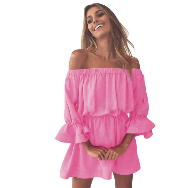 casual dresses 2021 clothes womens loog dress flare sleeve off shoulder holiday beach women ladies summer, Black;gray
casual dresses 2021 clothes womens loog dress flare sleeve off shoulder holiday beach women ladies summer, Black;gray