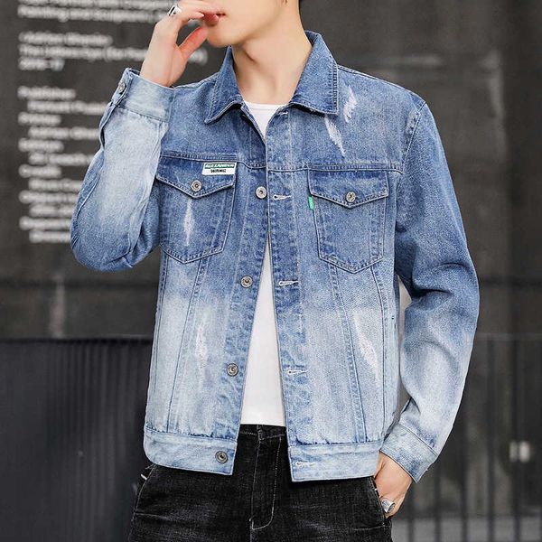 spring and autumn 2020 new men's lapel work clothes denim trend printing handsome jacket, Black;brown
spring and autumn 2020 new men's lapel work clothes denim trend printing handsome jacket, Black;brown