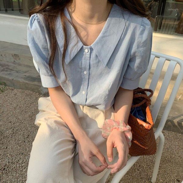 girls sweet gentle solid short sleeves 2020 all match fashion cute casual blouses chic shirts vestido robe mujer1, White
girls sweet gentle solid short sleeves 2020 all match fashion cute casual blouses chic shirts vestido robe mujer1, White