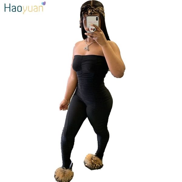 haoyuan bodycon tube jumpsuit women summer off shoulder backless body rompers overalls ruched leggings pants club outfits t200509, Black;white
haoyuan bodycon tube jumpsuit women summer off shoulder backless body rompers overalls ruched leggings pants club outfits t200509, Black;white