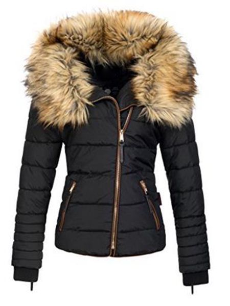 2021 3xl casual oversized women's jacket padded down warm fur collar from fake winter parka plus size with outwear lzv4, Black
2021 3xl casual oversized women's jacket padded down warm fur collar from fake winter parka plus size with outwear lzv4, Black