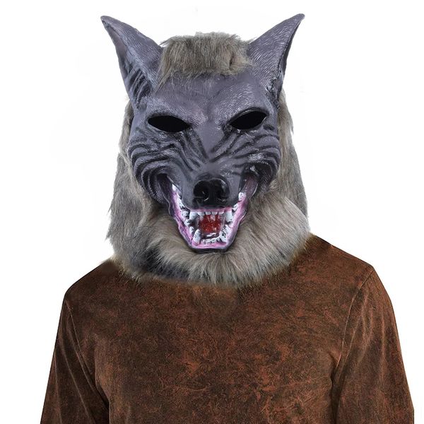 costume accessories werewolf mask realistic wolves cosplay masques with hair latex wolf head anime halloween costume carnival pary masquerad, Silver
costume accessories werewolf mask realistic wolves cosplay masques with hair latex wolf head anime halloween costume carnival pary masquerad, Silver
