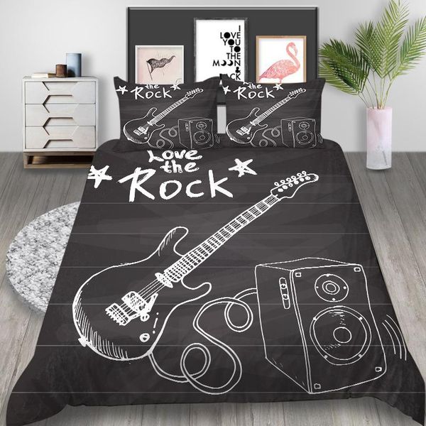 thumbedding guitar bedding set rock style artistic duvet cover grey king twin full single double unique design bed set
thumbedding guitar bedding set rock style artistic duvet cover grey king twin full single double unique design bed set