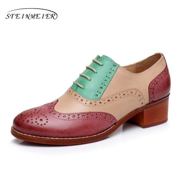 women wingtip oxford shoes 5cm thick heel brogues handmade vintage red brown green lace up woman oxfords shoes 2020, Black
women wingtip oxford shoes 5cm thick heel brogues handmade vintage red brown green lace up woman oxfords shoes 2020, Black