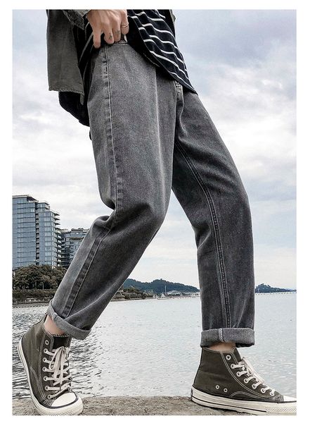 gray men jeans trousers han edition cultivate one's morality and feet tide youth leisure joker the spring and autumn period and the mal, Blue
gray men jeans trousers han edition cultivate one's morality and feet tide youth leisure joker the spring and autumn period and the mal, Blue