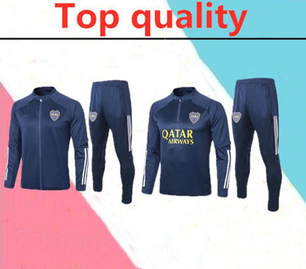 2021 Boca Juniors Soccer Training Suit 2020/21 Tevez Maradona Moura Abila De Rossi Jrs Boca Juniors Men Football Jacket Sets