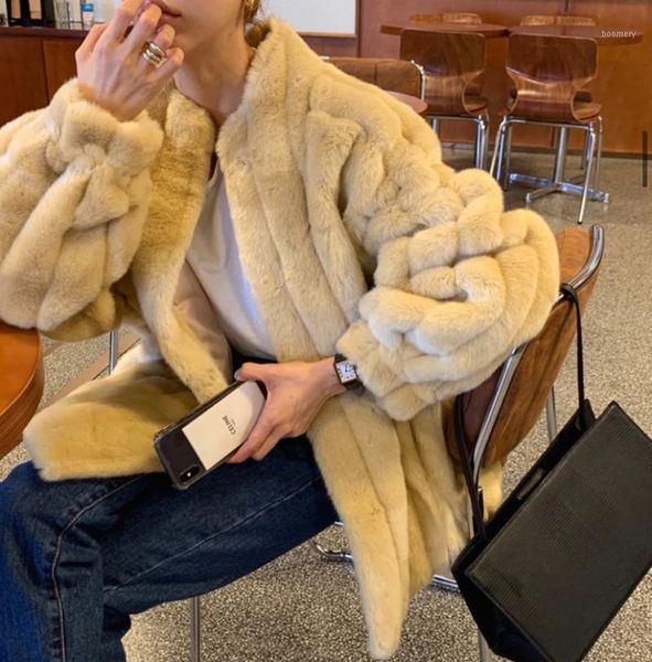 superaen solid retro casual all match faux fur medium long full women coats1, Tan;black
superaen solid retro casual all match faux fur medium long full women coats1, Tan;black