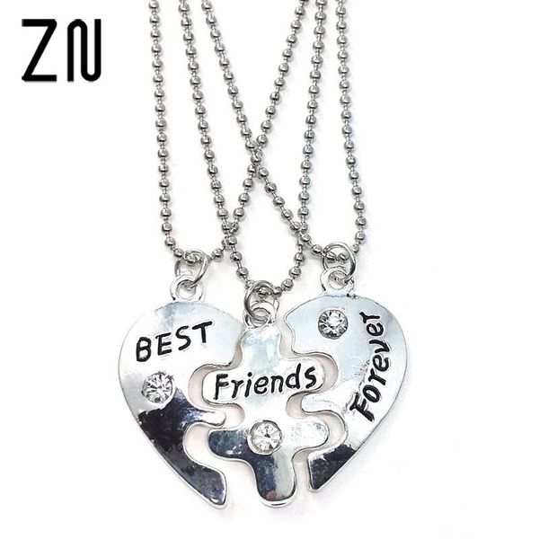 pendant necklaces lovers' collier bff statement necklace 3 pcs friends forever colar friendship heart charm pendent gift for girls, Silver
pendant necklaces lovers' collier bff statement necklace 3 pcs friends forever colar friendship heart charm pendent gift for girls, Silver