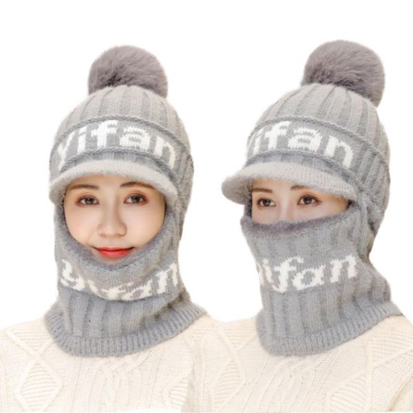2020 winter ladies hat knitted bib one-piece hat outdoor cycling plus fluffy line cap report, Blue;gray
2020 winter ladies hat knitted bib one-piece hat outdoor cycling plus fluffy line cap report, Blue;gray