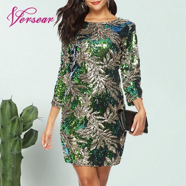 versear women sequined dress glitter bling shiny dresses 3/4 sleeves o neck evening party wear elegant mini dress vestidos mujer1, Black;gray
versear women sequined dress glitter bling shiny dresses 3/4 sleeves o neck evening party wear elegant mini dress vestidos mujer1, Black;gray