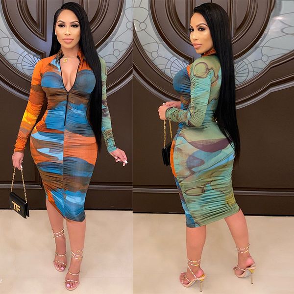 tie dye gradient color pleated deaigner womens bodycon dress long sleeve lapel neck zip fly hip dress autumn female clothing, Black;gray
tie dye gradient color pleated deaigner womens bodycon dress long sleeve lapel neck zip fly hip dress autumn female clothing, Black;gray