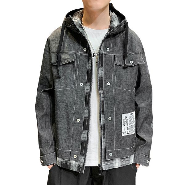 2021 the new long sleeves men's fashionable street clothes zipper spring jacket solid color with casual outwear hood j6bh, Black;brown
2021 the new long sleeves men's fashionable street clothes zipper spring jacket solid color with casual outwear hood j6bh, Black;brown