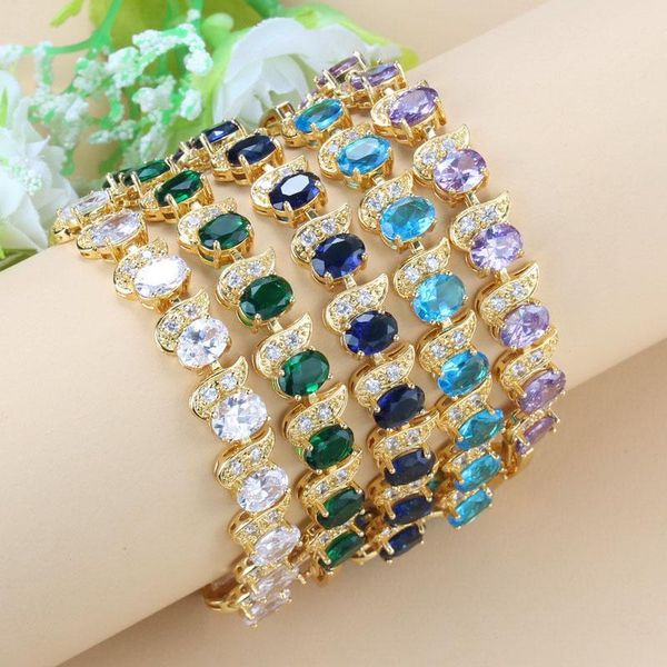 new wholesale piece charm bracelet gold-color wedding jewelry colorful zircon african women bridal accessories, Golden;silver
new wholesale piece charm bracelet gold-color wedding jewelry colorful zircon african women bridal accessories, Golden;silver