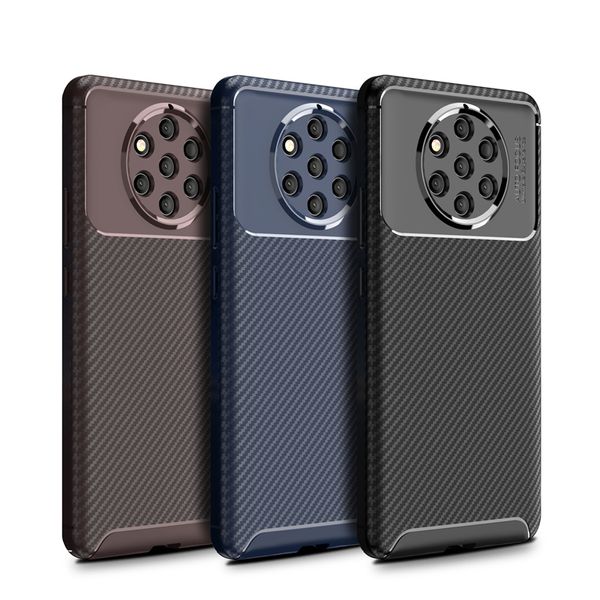 Image of Slim Carbon fiber Phone Cases for Nokia 9 Pureview 8.1 C71 X5 X6 X7 Case Cover for Nokia 7.1 3.1 2.1 2.2 3.2 5.1 6.1 Plus coque Ultra thin