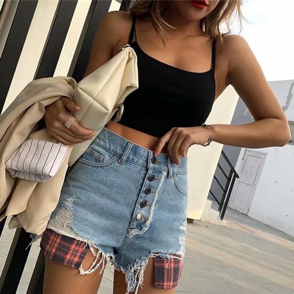 summer new street single-breasted stitching denim shorts for women, high waist was thin and edged denim shorts for women1, Blue
summer new street single-breasted stitching denim shorts for women, high waist was thin and edged denim shorts for women1, Blue