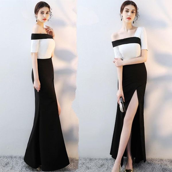 party dresses white black patchwork robe soiree slit evening gown elegant prom ceremony costume banquet vestido 2021 dress ts150
party dresses white black patchwork robe soiree slit evening gown elegant prom ceremony costume banquet vestido 2021 dress ts150