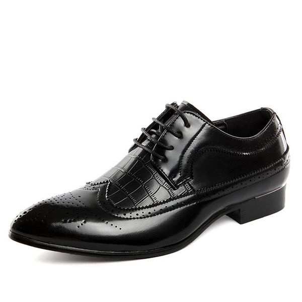 dress shoes 2021 spring pointed toe men pu leather oxfords formal for business wedding male luxury, Black
dress shoes 2021 spring pointed toe men pu leather oxfords formal for business wedding male luxury, Black