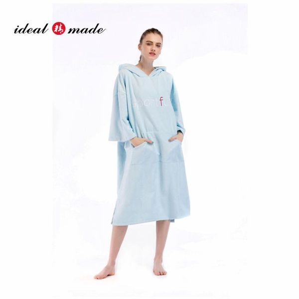 sportfun plush microfiber fast dry light blue color hooded surf poncho beach towel with pocket
sportfun plush microfiber fast dry light blue color hooded surf poncho beach towel with pocket