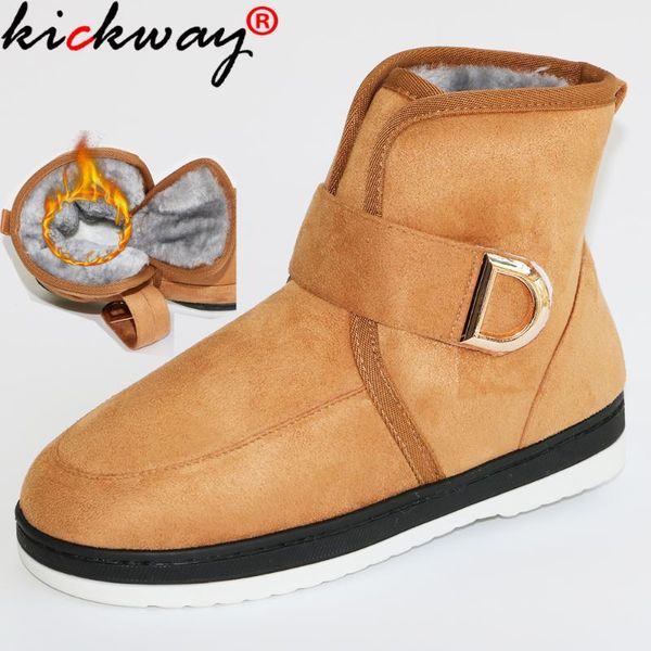 kickway women winter snow boots round toe flat buckle strap ankle boots women brown black large size 43 winter shoes for
kickway women winter snow boots round toe flat buckle strap ankle boots women brown black large size 43 winter shoes for