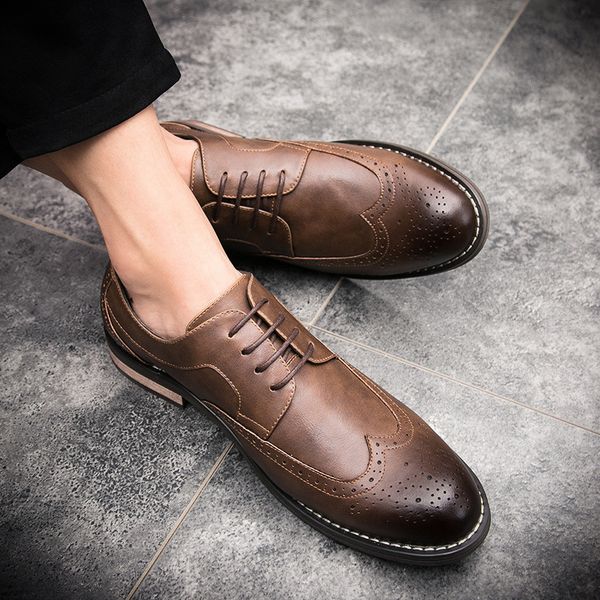 2020 new business casual shoes mens new leather shoes summer mens british style pointed leather shoes comfortable all-match mens, Black
2020 new business casual shoes mens new leather shoes summer mens british style pointed leather shoes comfortable all-match mens, Black