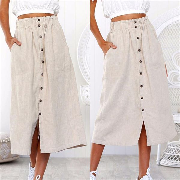 new fashion 2019 summer style skirts womens casual bohemia high waist line button beach wrap maxi long skirt femme saia y04, Black
new fashion 2019 summer style skirts womens casual bohemia high waist line button beach wrap maxi long skirt femme saia y04, Black