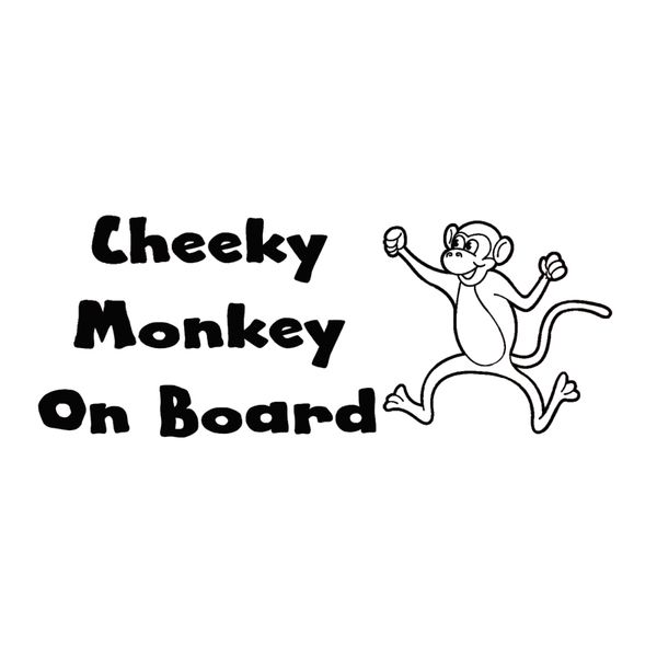 17*6.6cm cheeky monkey on board sticker funny personality stickers vinyl car wrap car sticker car accessories
17*6.6cm cheeky monkey on board sticker funny personality stickers vinyl car wrap car sticker car accessories