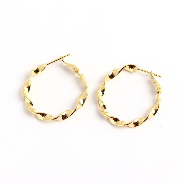classic sterling silver 925 hoop earrings for women 14k gold twisted circle hoops fine jewelry girl gift, Golden;silver
classic sterling silver 925 hoop earrings for women 14k gold twisted circle hoops fine jewelry girl gift, Golden;silver