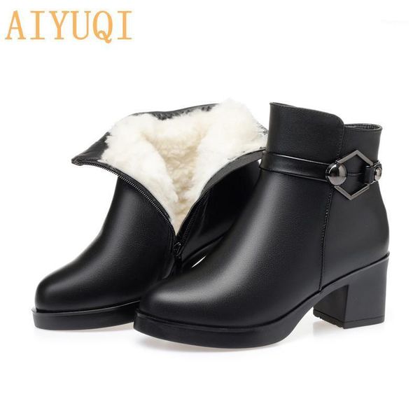 aiyuqi women winter shoes genuine leather ankle boots wool warm woman snow boots big size 41 42 43 ladies shoes purchase1, Black
aiyuqi women winter shoes genuine leather ankle boots wool warm woman snow boots big size 41 42 43 ladies shoes purchase1, Black