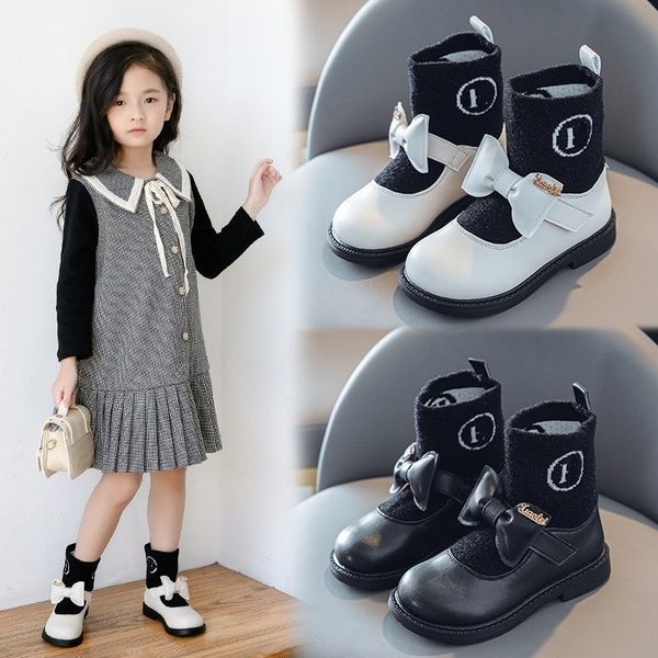 girls winter autumn spring fashion children wide pu leather mesh bowtie boots toddler kids princess shoes girl, Black;grey
girls winter autumn spring fashion children wide pu leather mesh bowtie boots toddler kids princess shoes girl, Black;grey