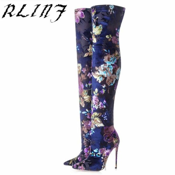boots rlinf thigh high over the knee heel fashion embroidered elastic large size 33-43, Black
boots rlinf thigh high over the knee heel fashion embroidered elastic large size 33-43, Black