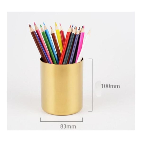 400ml nordic style brass gold vase stainless steel cylinder pen holder for stand multi use pencil sqczit dh_seller2010
400ml nordic style brass gold vase stainless steel cylinder pen holder for stand multi use pencil sqczit dh_seller2010