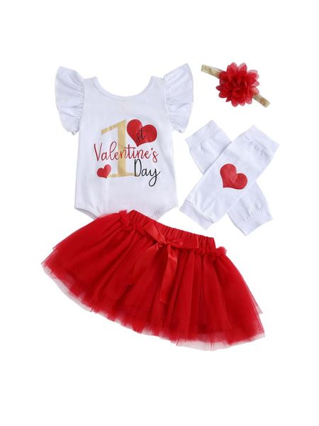 1st valentine's day newborn baby girl sleeve cotton bodysuit tutu skirt leg warmer outfits 4pcs baby clothing set, White
1st valentine's day newborn baby girl sleeve cotton bodysuit tutu skirt leg warmer outfits 4pcs baby clothing set, White