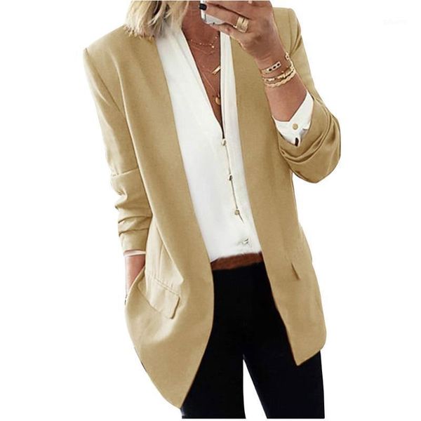 women elegant business coat cardigan slim suit solid color long sleeve jackets -opk1, White;black
women elegant business coat cardigan slim suit solid color long sleeve jackets -opk1, White;black