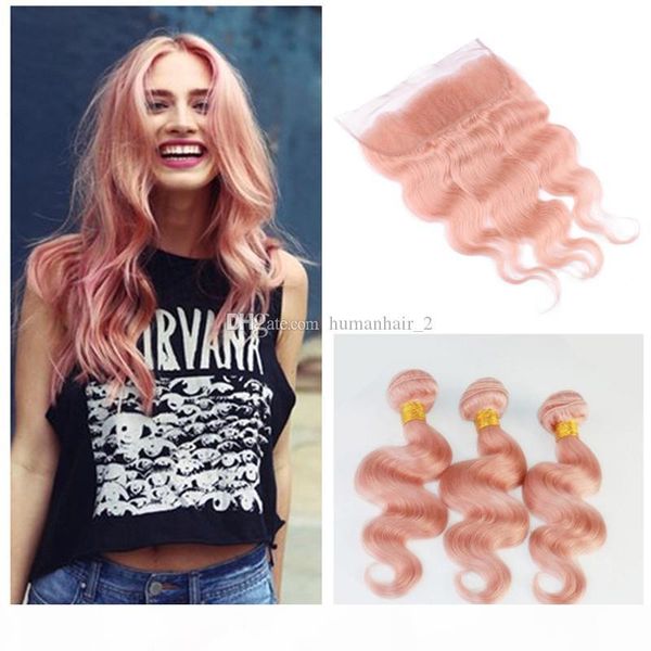 pink human hair with lace frontal rose pink salon popular color body wave lace frontal with bundles baby pink brazilian virgin hair, Black;brown
pink human hair with lace frontal rose pink salon popular color body wave lace frontal with bundles baby pink brazilian virgin hair, Black;brown