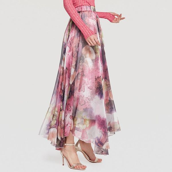 women's large size bohemian long skirt beach skirt printing floral rayon a-line big swing elastic waist long skirts ml4191, Black
women's large size bohemian long skirt beach skirt printing floral rayon a-line big swing elastic waist long skirts ml4191, Black