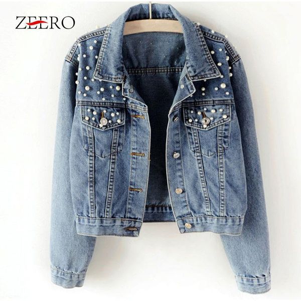 plus size women white wash long sleeve pearl beading short denim jackets 5xl female vintage casual jean jacket bomber denim coat1, Black;brown
plus size women white wash long sleeve pearl beading short denim jackets 5xl female vintage casual jean jacket bomber denim coat1, Black;brown